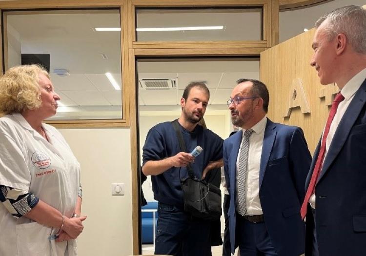 Visite du ministre Yannick Neuder