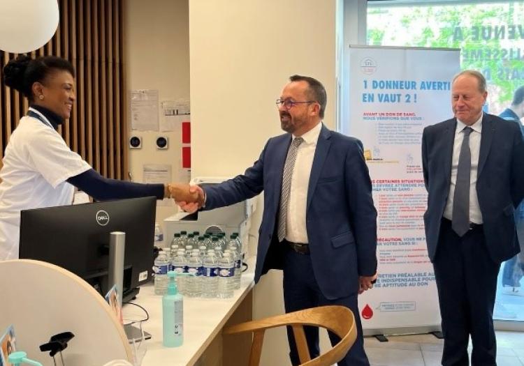 Visite du ministre Yannick Neuder